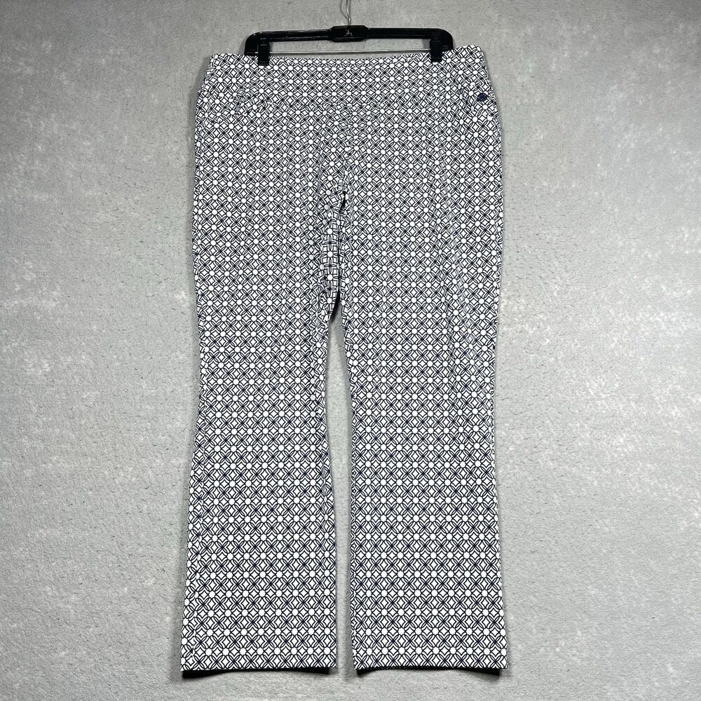 Lilly Pulitzer Pants Women's Size 16 Blue White Pull On UPF 50+ Luxletic